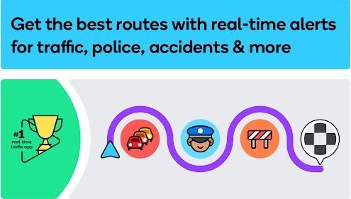 Waze — GPS, kartes, satiksmes brīdinājumi un navigācija