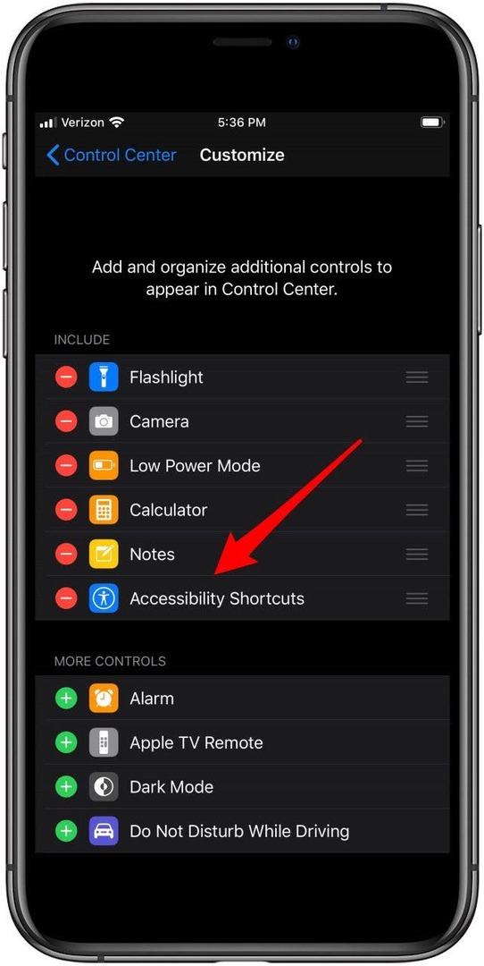aggiungi funzionalità di accessibilità a iPhone