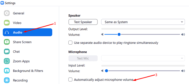 zoom-otomatis-menyesuaikan-mikrofon-volume