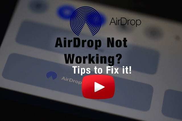 AirDrop не работает, как исправить