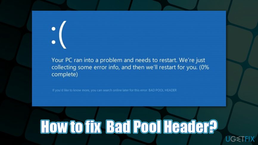 Ako opraviť Bad Pool Header?