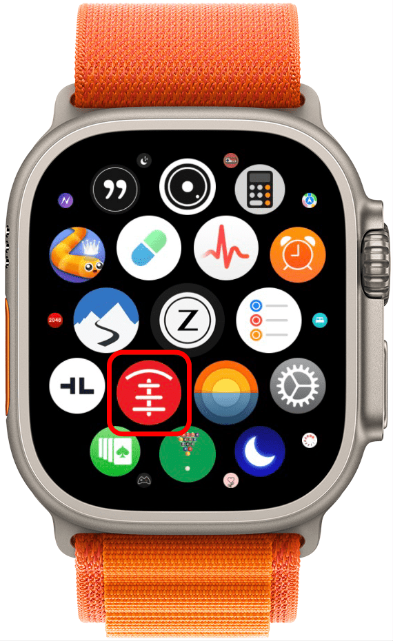 Zdaj odprite aplikacijo Watch za Tesla na vaši Apple Watch.