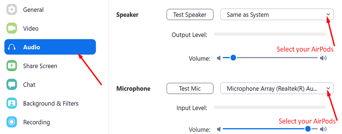 ซูม-เสียง-airpods