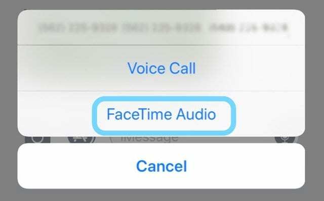 قم بإجراء مكالمة صوتية جماعية على FaceTime