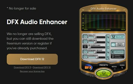 DFX Audio Enhancer