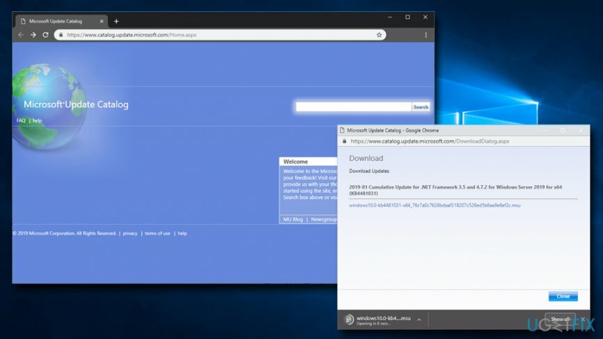 Установите обновления Windows вручную