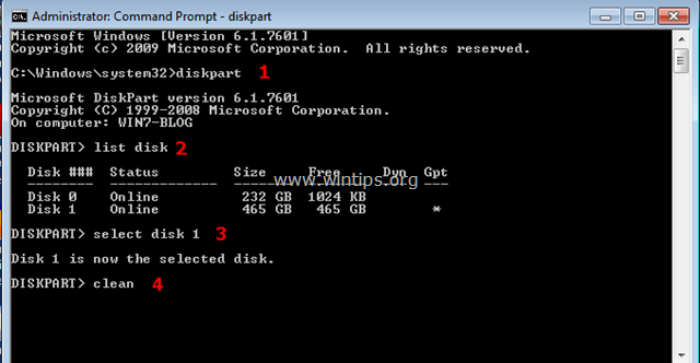 supprimer la partition efi diskpart