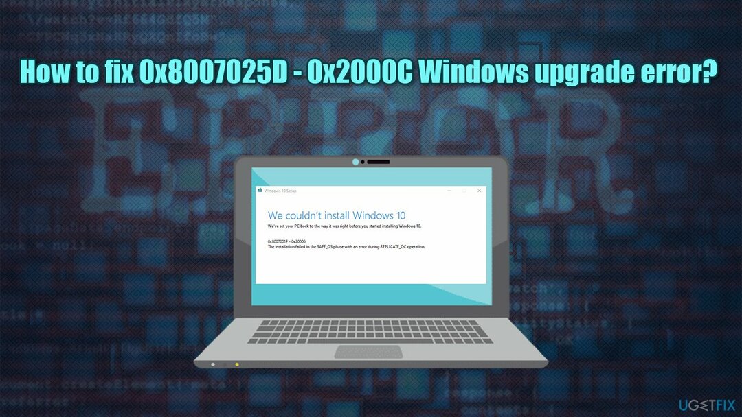 Kuidas parandada Windowsi versiooniuuenduse viga 0x8007025D - 0x2000C? 