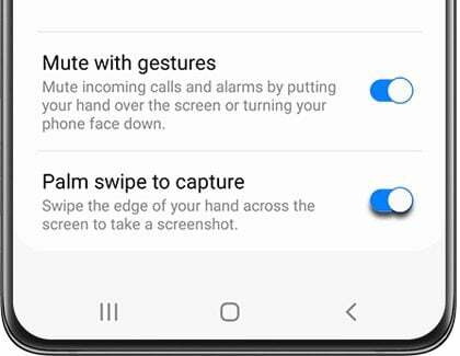 Kā izveidot ekrānuzņēmumu ierīcē Galaxy S22 Palm