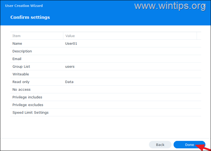 Come creare un nuovo utente su Synology NAS