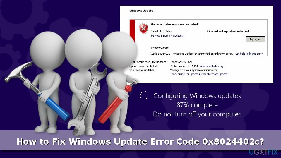 Windows 업데이트 오류 0x8024402c