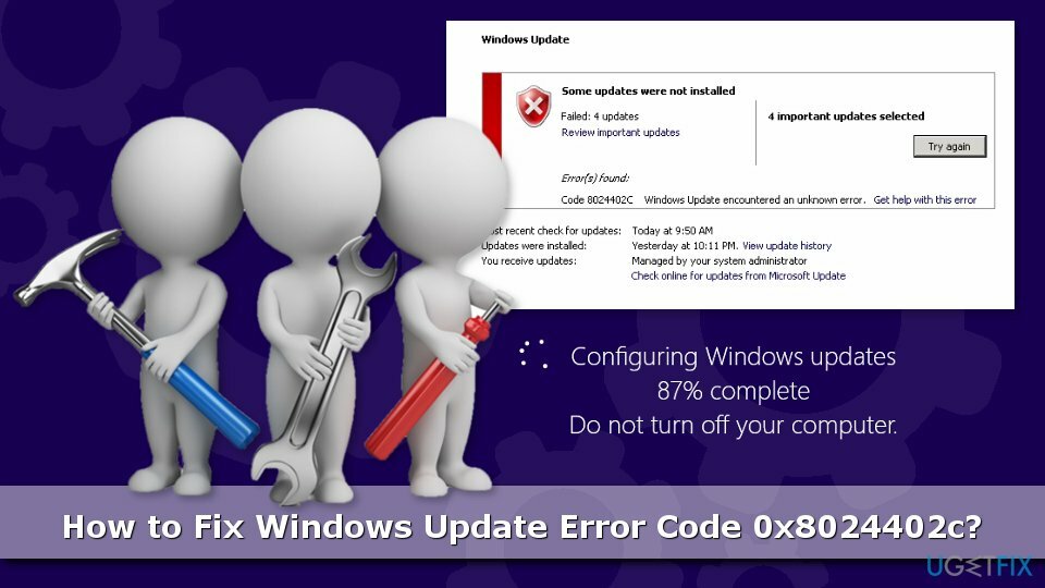 Chyba Windows Update 0x8024402c