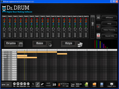 Dr. Drum - Software pro tvorbu digitálních beatů