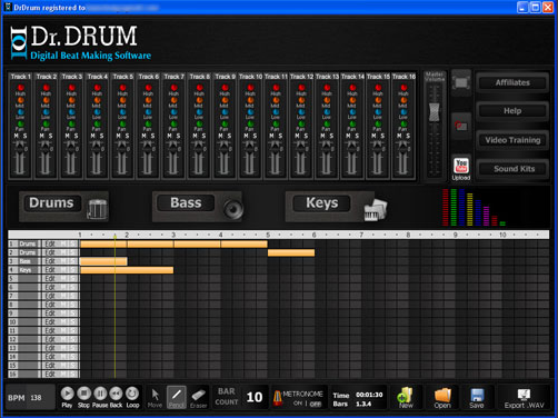 Dr. Drum - ซอฟต์แวร์สร้างจังหวะดิจิตอล