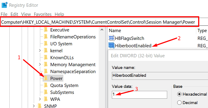 Перезагрузка реестр. Hiberbootenabled. Hiberbootenabled где находятся.