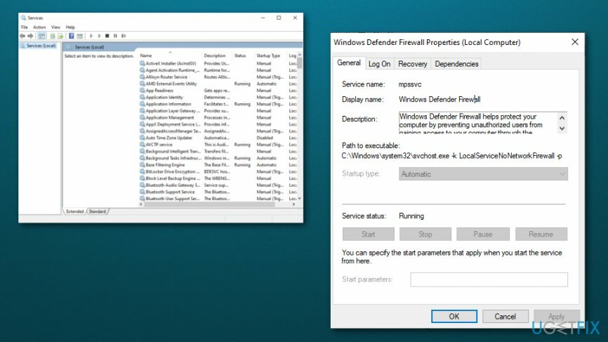 Odstráňte kód chyby programu Windows Defender 0x800106ba