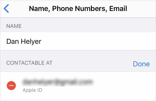 Nome, numeri di telefono, e-mail per modificare i dettagli di contatto