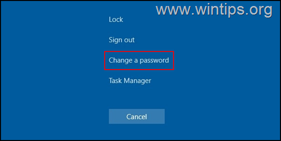 Passwort ändern Strg-Alt-Entf