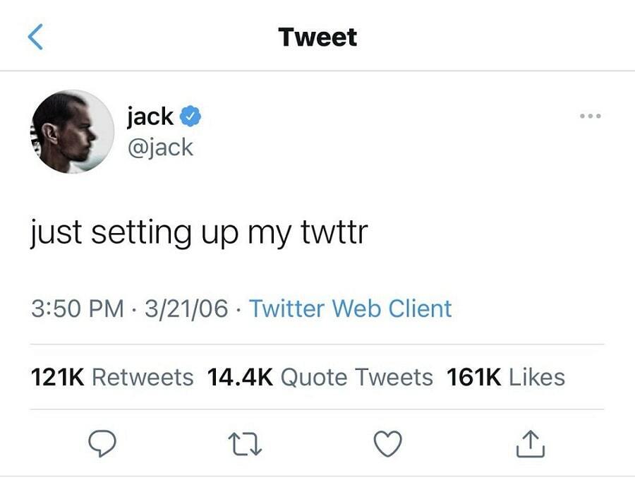 जैक डोर्सी के ट्वीट का एनएफटी