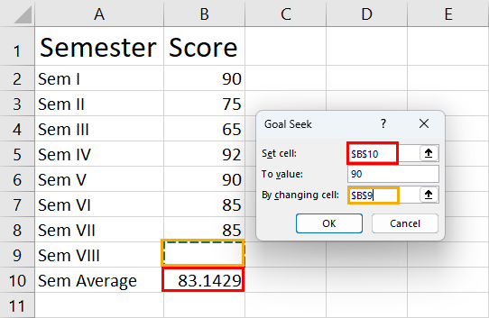 Leer hoe u Doelzoeken kunt gebruiken om de examenscore te voorspellen