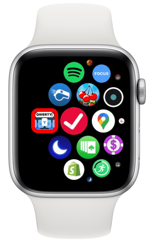 Abra o aplicativo WatchKey em seu Apple Watch.