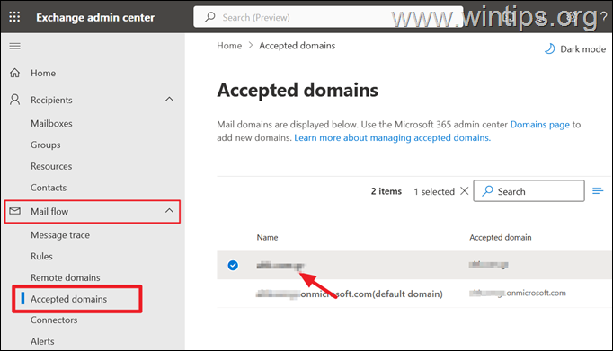 Office 365 Connector Validering Send test-e-mail mislykkedes 