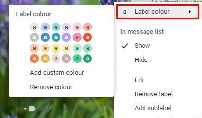 Kleur toevoegen aan Gmail-label