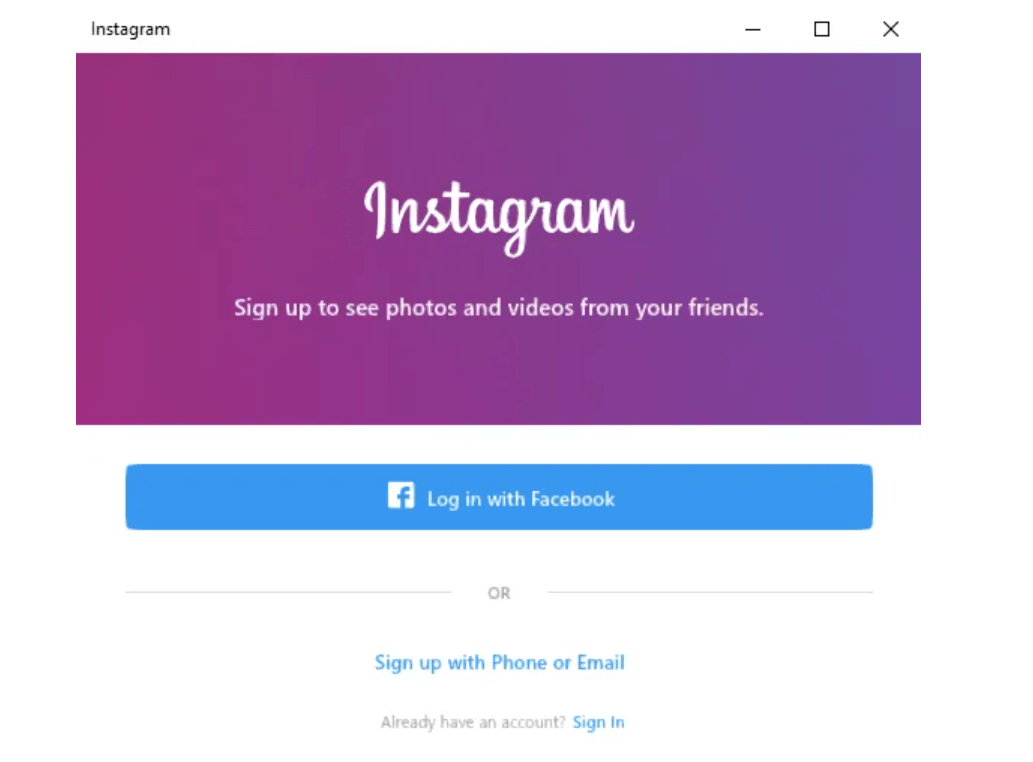 Aplicación de Windows Instagram: alternativa a Gramblr