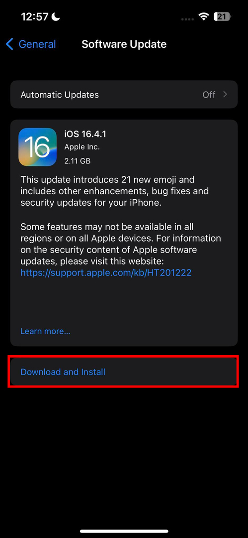 Update naar iOS 16 of hoger