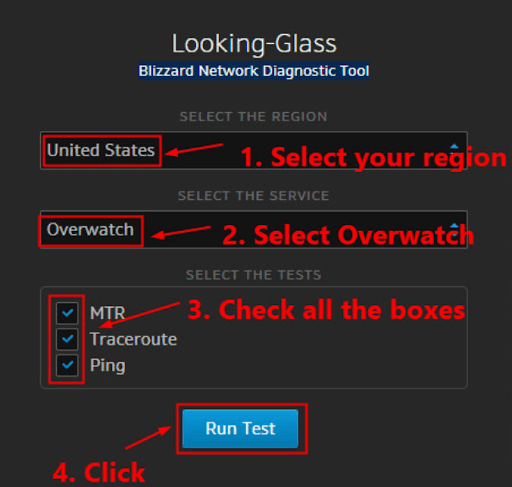 Verwenden Sie Battle (dot) net Looking Glass