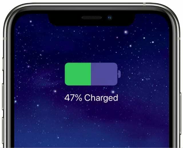 iPhone लॉक स्क्रीन चार्जिंग आइकन