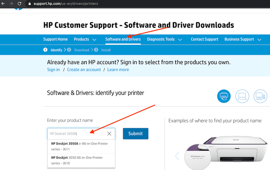 hp printer check for big sur-drivere