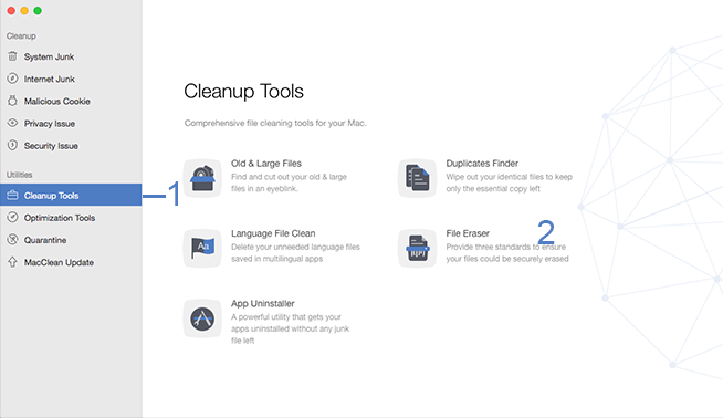 MacClean Dosya Silgisi - En İyi Dosya Parçalayıcı Yazılımı 2021