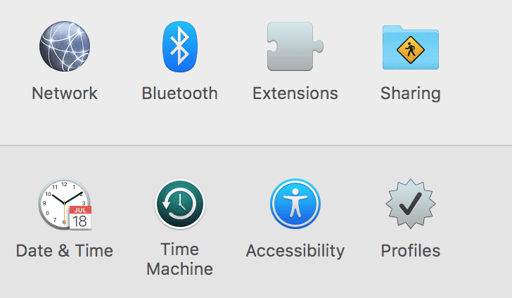 accesibilitate în preferințele de sistem pe mac