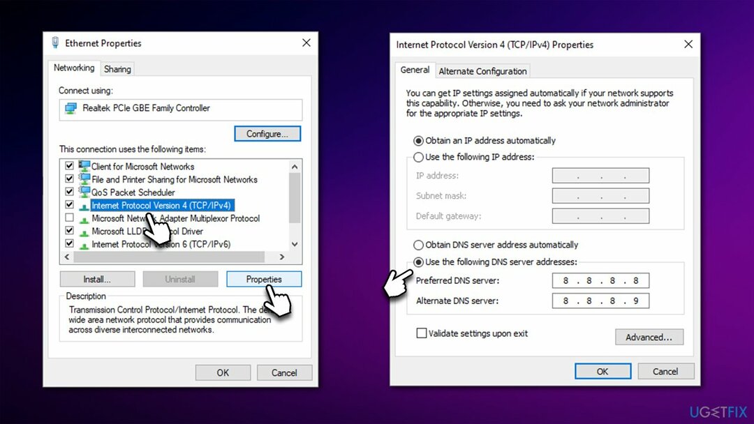 Izmantojiet alternatīvu DNS