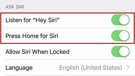 Privacidad de Siri 5