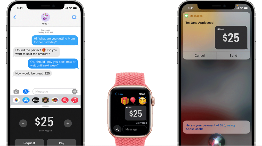 Invia e richiedi denaro da Apple Cash Card Hero