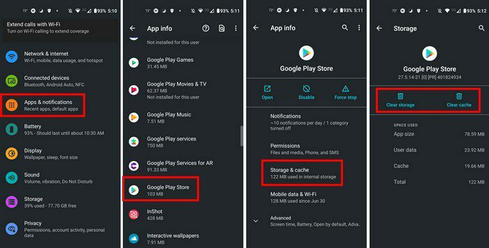 Tøm Google Play Store-buffer og data