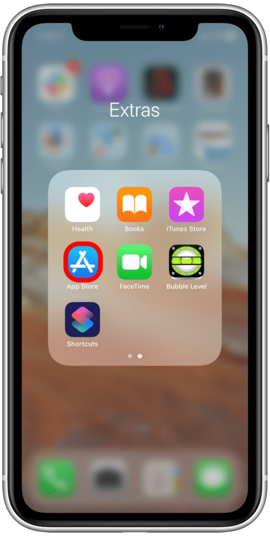 Ouvrez l'application App Store