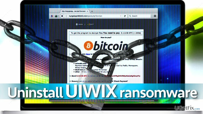 Odinstalujte UIWIX ransomware virus