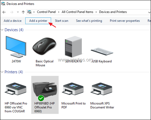 configurar impressora de rede (TCPIP)