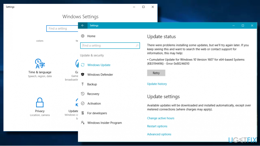 Windows 10'da 0x80246010 hatasını düzeltme