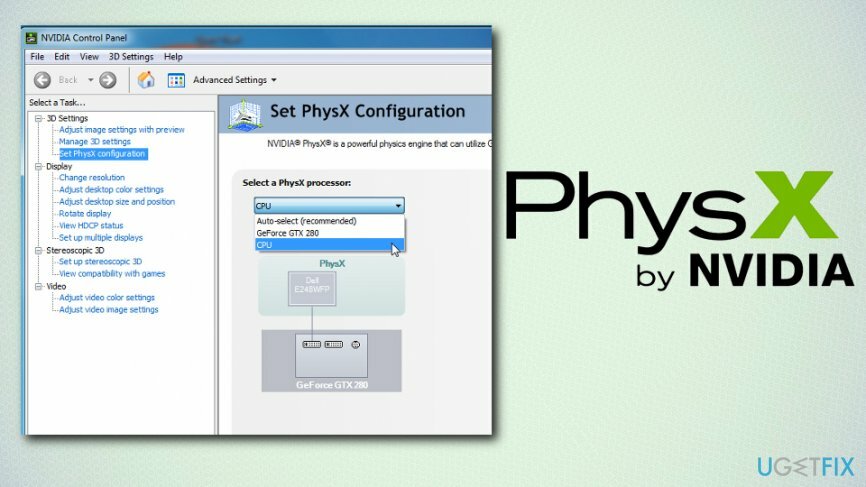 VIDEO_TDR_FAILURE PhysX-i konfiguratsioon