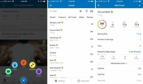 MyFitnessPal su iPhone