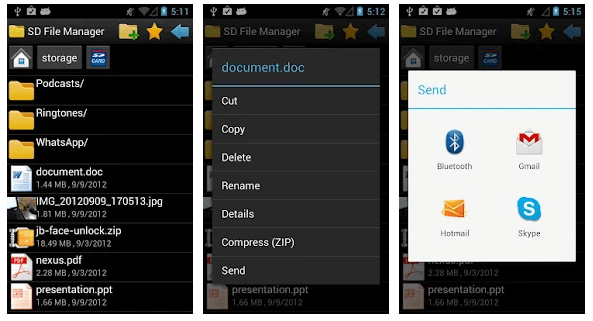 SD File Manager - Най-доброто приложение за файлов мениджър за платформа Android