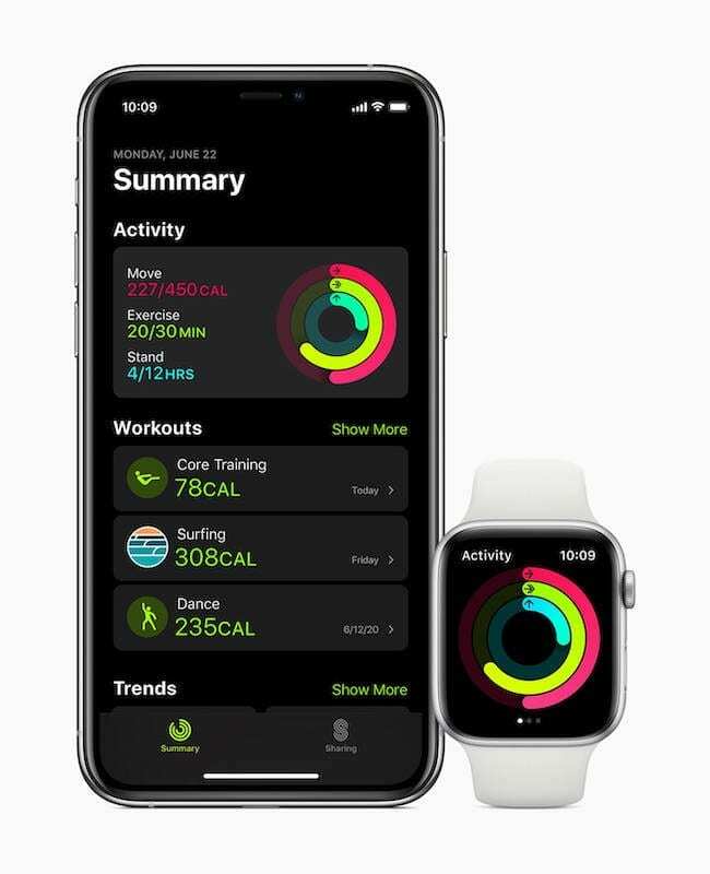 Nová aplikácia Fitness WatchOS 7