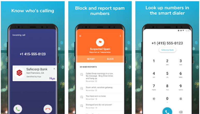 Hiya - Truecaller Ähnliche App