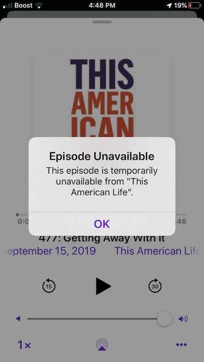 Oprava nehrajících se podcastů na iOS 13
