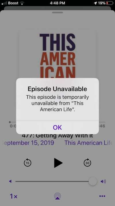 Podcasts não reproduzem no iOS 13 fix