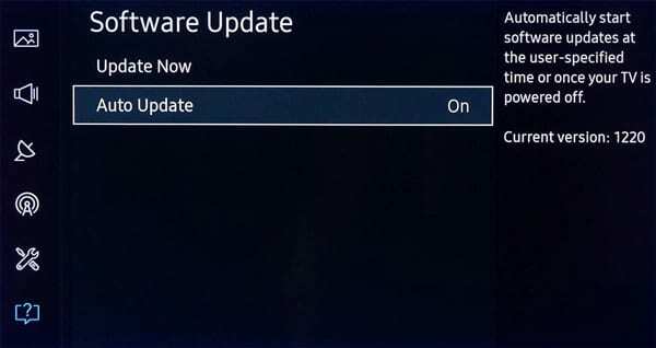 Samsung TV-Software-Update